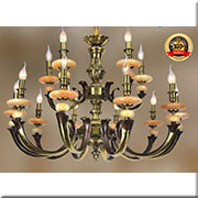 Đèn Chùm Đồng Đá KP4 DD1186/15 Ø960x630