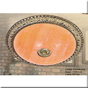 Đèn đồng tròn gắn trần cổ điển đường kính 40cm DD206/300 Ø400