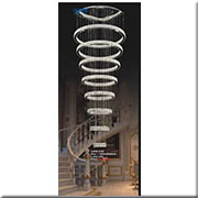 Đèn Thả Thông Tầng Led KP4 9701 Ø1000x2000