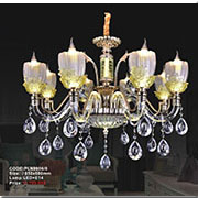 Đèn Chùm Pha Lê Nến KP4 PLN9906/8 Ø850x680