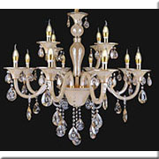 Đèn Chùm Pha Lê 2 tầng 12 ngọn nến PLN2008/12 Ø780x850