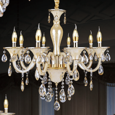 Đèn Chùm Pha Lê 8 ngọn nến đường kính 70cm PLN2008/8 Ø700x750