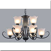 Đèn chùm 2 tầng 9 bông hoa đường kính 88cm CCA8019-6+3 Ø880x650