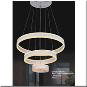 Đèn Thả 3 vòng led 2 viền KP4 1802B-3 Ø200-400-600