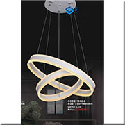 Đèn Thả 2 vòng led dày KP4 1802-2 Ø600-400