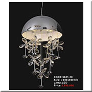 Đèn Thả Pha Lê giống hình con sứa 9621-10 Ø300x800