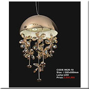 Đèn Thả Pha Lê giống hình con sứa 9620-10 Ø300x800