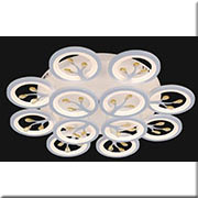 Đèn gắn trần led 12 vòng tròn 3 chế độ sáng X83-8+4 Ø760