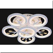 Đèn mâm led 6 vòng tròn có pha lê, 3 chế độ ánh sáng X83-5+1 Ø520