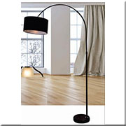 Đèn để sàn màu đen chụp vải đen cao 1.7 mét ĐB 10019 Ø340xW1000xH1700