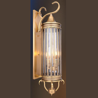 Đèn gắn tường bằng đồng trụ cột,tường ngoài trời  VĐ 6029 L200xH750