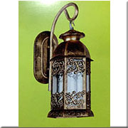 Đèn Vách Ngoại Thất cổ điển sơn màu đồng CT-6247 Ø120xH300