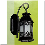 Đèn Vách Ngoại Thất cổ điển màu đen CT-6246 Ø120xH300