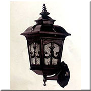 Đèn gắn tường ngoài trời cổ điển màu đen CT-6240 180xH400