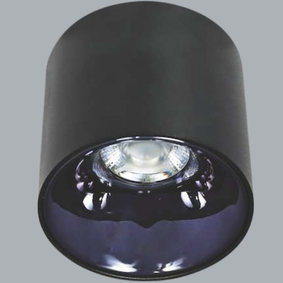Đèn lon đen tròn gắn nổi  led 10W ANFACO AFC 684 D