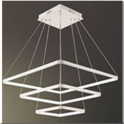 Đèn thả led 3 hình vuông led 3 màu TL-6077/3 SQ Ø300+500+700