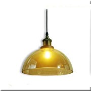 Đèn thả chụp thuỷ tinh nửa vòng tròn đường kính 25cm THCN 11C Ø250