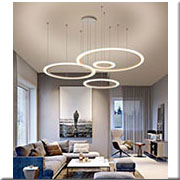 Đèn Thả 4 vòng tròn led TL-6008/4.6.8.10-A Ø400x600x800x1000