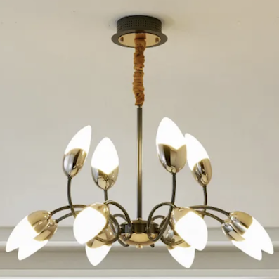 Đèn Chùm 12 bóng led 3 màu đường kính 75cm T-1272/12 Ø750xH1000