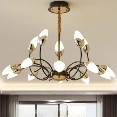 Đèn Chùm 15 bóng led 3 màu đường kính 95cm T-1272/15 Ø950xH1000