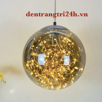 Đèn Thả quả cầu thuỷ tinh led dây sáng pháo hoa TT30T1 Ø200