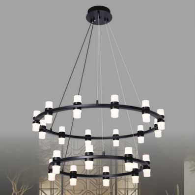 Đèn Chùm 2 vòng tròn đường kính 80cm TL-82359