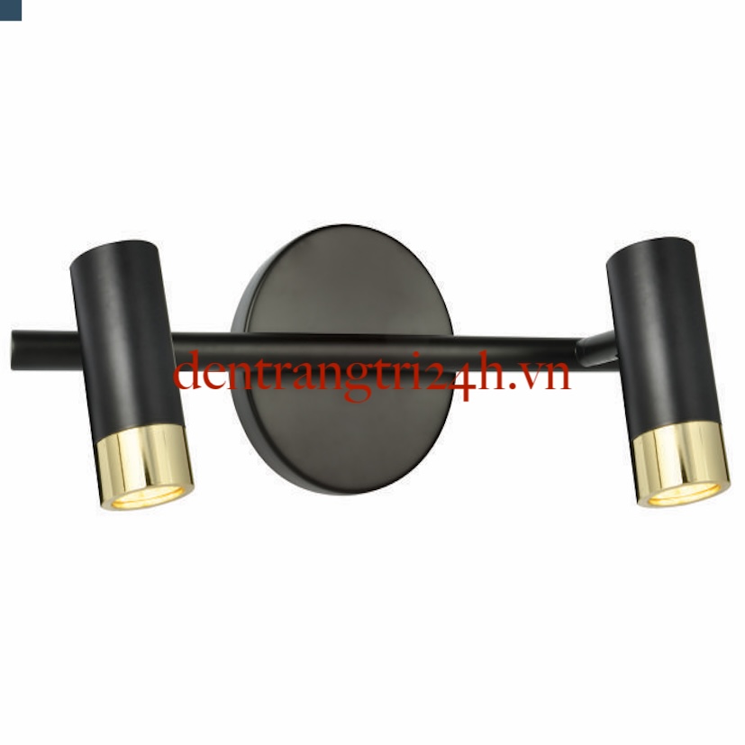 Đèn led rọi tranh, rọi gương 2 ống đen dài 34cm ST-3215A/2 W340xH120