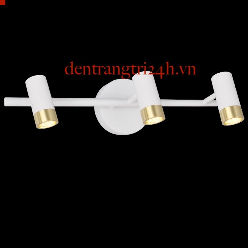 Đèn soi tranh, soi gương 3 ống trắng led vàng dài 48cm ST-3215/3 W480xH120