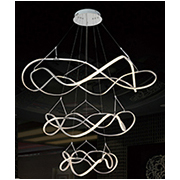 Đèn Thả Nghệ Thuật AU2 MD3309-18L BAC Ø500+800+1100xH1200