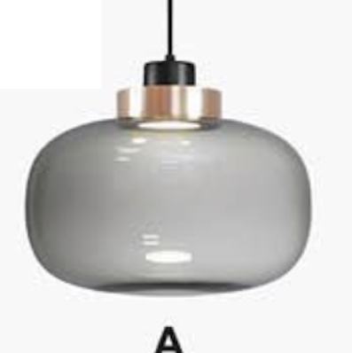 Đèn Thả thuỷ tinh TT48 Ø220 (Mẫu A)