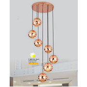 Đèn Thả Bàn Ăn SN3 T 2202/6+1 Ø350xH1500