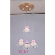 Đèn Thả 4 chụp pha lê 2013/4