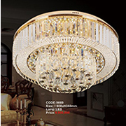 Đèn Mâm Pha Lê Led KP6 9869/600 Ø600xH350