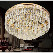 Đèn Mâm Pha Lê Led KP6 7705/600 Ø600xH330