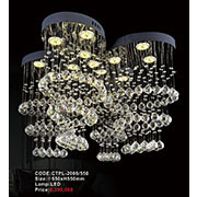 Đèn Thả Pha Lê KP6 CTPL-2006/550 Ø550xH550