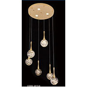 Đèn Thả Pha Lê KP6 2015-6 Ø400xH1000