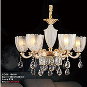 Đèn Chùm Pha Lê Nến KP6 1049/6 Ø650xH530