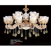 Đèn Chùm Pha Lê Nến KP6 9801/10+5 Ø1000x650