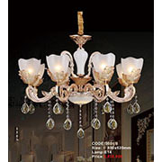 Đèn Chùm Pha Lê Nến KP6 9801/8 Ø800x620