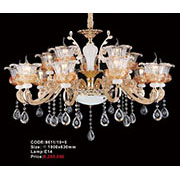 Đèn Chùm Pha Lê Nến KP6 8611/10+5 Ø1000x630