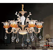 Đèn Chùm Pha Lê Nến KP6 8611/6 Ø710x580