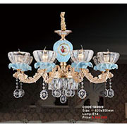 Đèn Chùm Pha Lê Nến KP6 9809/8 Ø820x550