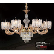 Đèn Chùm Pha Lê Nến KP6 6122/8 Ø760x500