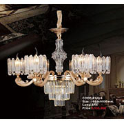 Đèn Chùm Pha Lê Nến KP6 6122/6 Ø660x500