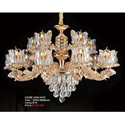 Đèn Chùm Pha Lê Nến KP6 1002/10+5 Ø950x620