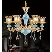 Đèn Chùm Pha Lê Nến KP6 Y17/6 Ø650xH570