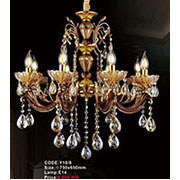 Đèn Chùm Pha Lê Nến KP6 Y16/8 Ø750x650