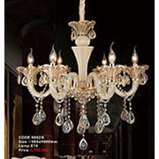 Đèn Chùm Pha Lê Nến KP6 9092/6 Ø680x660