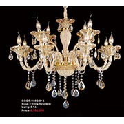 Đèn Chùm Pha Lê Nến KP6 9080/8+4 Ø880xH650