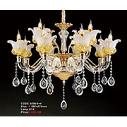 Đèn Chùm Pha Lê Nến KP6 9056/8+4 Ø880x670